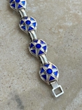 Срібний браслет з емалями від GIROTTO ALBERTO, Італія, фото №9