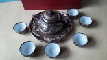 Китайський позолочений олов'яний інкрустований чайний сервіз Kamjove, фото №8