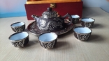 Китайський позолочений олов'яний інкрустований чайний сервіз Kamjove, фото №2