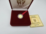 Золотая монета Черепаха 2 гривны 2009 Украина, фото №2