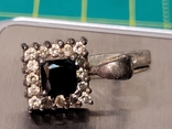 Серьги +кольцо серебро 925 с камнями., фото №5