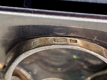 Серьги +кольцо серебро 925 с Золотыми вставками и камнями., фото №7