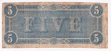 Сша Конфедеративные штаты 5 долларов 1864 года, фото №3