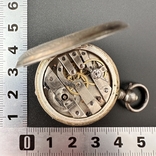 Qte Boutte. Срібний кишеньковий годинник неповний, фото №6