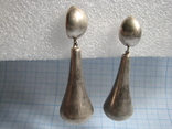 Серьги серебро 925пр. вес - 13,9г, фото №2