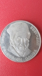 Монета 5 марок ФРН Карл Фрідріх Гаусс 1977 року J., фото №2
