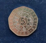 Серебряные 5 евро 2015 г., Австрия (10,0 г.; 0.800), 60 лет вооружённым силам, фото №3