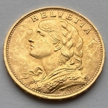 20 франков 1922 г. Швейцария, фото №2