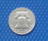 1/2доллара 1963 рік Франклін, фото №3