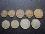 Монеты Болгарии. 1962 1974 годы. 9 шт. Разные., фото №2