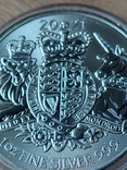2 фунта 2021 года Великобритания Британский Герб, фото №4