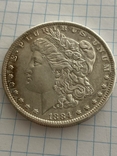 Срібний Доллар 1884рокуМорган США., фото №2