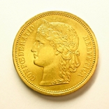 Швейцария 20 франков 1883 г., фото №2