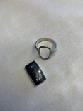 Кольцо из серебра с камнем Турмалин, фото №2