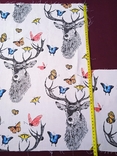 Ткань Michael Miller fabrics Олень и бабочки, хлопок, новая, кусок., фото №9