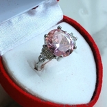 Новий красивий перстень каблучка колечко з чудовими кристаликами, фото №3