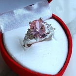 Новий красивий перстень каблучка колечко з чудовими кристаликами, фото №4