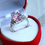 Новий красивий перстень каблучка колечко з чудовими кристаликами, фото №8
