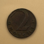 Австрия 2 гроша 1925 г, фото №2