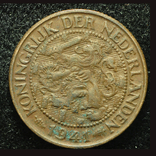 Нидерланды 1 цент 1941, фото №3