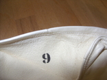 Перчатки кожаные белые, размер 9., фото №6