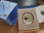 Ukrainian Falcons Срібна монета 5 cedis 2024, фото №2