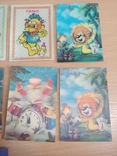 Календарики детские стерео, переливные 11 шт. (персонажи мультфильмов), фото №4