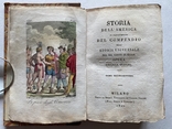 Conte dі Segur. Storia dell America, Milano 1822, кольорові гравюри, фото №2