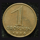 Австрия 1 грошен 1926, фото №2