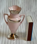 Мини вазочка розовый фарфор, фото №4