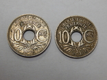 2 монеты по 10 сантиме, 1926/31 г.г. Франция, фото №2