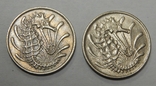 2 монеты по 10 центов, 1968 г Сингапур, фото №3