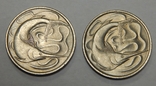 2 монеты по 20 центов, 1968/69 г.г. Сингапур, фото №3