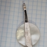 Крупный кулон серебро перламутр, 7,6 грам, фото №8
