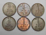 6 монет по 1 центу, Нидерланды, фото №2