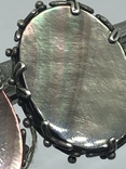 Серьги серебро перламутр 925 проба КЮ вес 15,9гр., фото №3