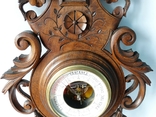 77 см Французький барометр з термометром кінця XIX століття, фото №4