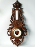 77 см Французький барометр з термометром кінця XIX століття, фото №9