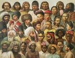 1895 Азия человеческие расы хромолитография Антропология, фото №5