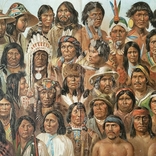 1895 Америка Индейцы человеческие расы хромолитография Антропология Абориген, фото №4