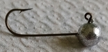 Джиг 3 грамм крючек американский MUSTAD бронзовый #4 удлиненный 100 шт., фото №2
