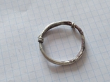 Огромное серебряное височное кольцо ЧК, фото №5