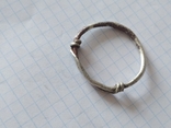 Огромное серебряное височное кольцо ЧК, фото №6