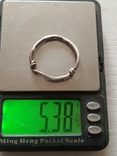 Огромное серебряное височное кольцо ЧК, фото №7
