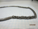 Стара цепочка срібло складні плетіння старі клейма, фото №6