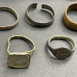 Старовинні перстні та кольца срібло, мідь, фото №3