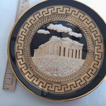 Вінтажна настінна порцелянова тарілка із зображенням Парфенону (Афіни, Греція), фото №2