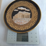 Вінтажна настінна порцелянова тарілка із зображенням Парфенону (Афіни, Греція), фото №4