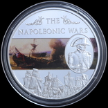 25 Центів 2013 Наполеонівські Війни, Острів Святої Єлени 40мм, фото №2