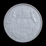 5 Корон 1900 КВ, Австро-Угорщина, фото №2